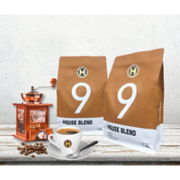 (Pha máy 500g) Cà phê nguyên chất 100% - Arabica Robusta - House blend 9 - Hương Nguyên coffee - Cà phê rang xay