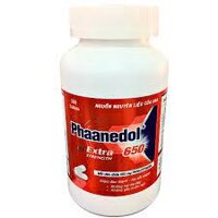 PHAANEDOL 650_NIC PHARMA_Paracetamol 650mg_Lọ/500V NÉN/16_Hạ nhiệt – Giảm đau.