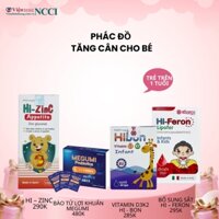 Phác đồ tăng cân cho trẻ trên 1 tuổi