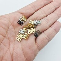 [Phần 1] Bản lề Mini bằng đồng nguyên chất 2 điểm Hộp quà tặng thủ công DIY 10 * 8mm Phụ kiện bản lề nhỏ vô hình