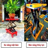 Phân biệt bàn nâng điện cố định và xe nâng mặt bàn