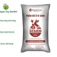 Phân bò Sfarm bao 25kg, phân bò ủ vi sinh Sfarm, phân bón hữu cơ Sfarm bao 25kg