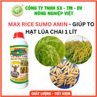 Phân bón cho lúa Max Rice Sumo Amino giúp to hạt lúa, mẩy hạt, quần bông, không lo lép cậy - Chai 1L