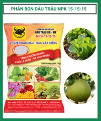 Phân Bón Đầu Trâu NPK 15-15-15 – Chuyên Bón Rau Màu – Hoa – Cây Kiểng