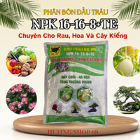 Phân Bón Đầu Trâu NPK 16-16-8+TE Chuyên Cho Rau, Hoa Và Cây Kiểng 1 kg