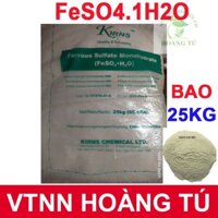 Phân bón Feso4 .1H20 Sắt sunphat TINH KHIẾT - BAO 25 KG