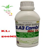 Phân Bón GA3 - COMBI Hữu Cơ Xanh Dầy Lá - Sáng Bông - Trái Lớn Nhanh Chai 500ml