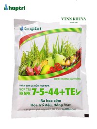 Phân bón Hợp Trí HK NPK 7-5-44 TE 250gr Ra hoa sớm Hoa trổ đều đồng loạt