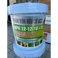 PHÂN BÓN HỮU CƠ AC2 NPK 12-12-18 + TE XÔ 10kg GIÚP XANH LÁ DÀY NUÔI TRÁI