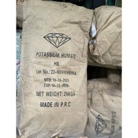 Phân bón hữu cơ Humic acid - Kali humate - bao 25kg - vảy lớn/vảy nhỏ - tan hoàn toàn