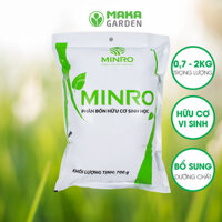 Phân bón hữu cơ sinh học viên nén Minro 700gr  2kg - Túi 700g