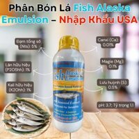 Phân Bón Lá Fish Alaska Emulsion chai 1 lít – Nhập Khẩu USA (Vườn Sài Gòn- Vuon Sai Gon)