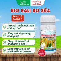 Phân Bón Lá NPK BIO KALI BO SỮA 250ml - Phân Bón Cho Lúa Chắc Hạt Nặng Ký Tăng Năng Suất