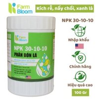 Phân bón lá, phân NPK 30-10-10 Plant Marvel Mỹ - dạng hạt, kích rễ, nảy chồi, chuyên dùng cho hoa, rau, cây cảnh 100gr