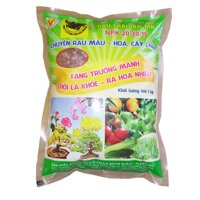 Phân Bón Npk 20-20-15 đa năng 3 mau  1Kg- bon cây, rau, cây ăn trai, hoa kiêng - bon gôc dê sư dung, kich thich ra la, ra hoa, đâu trai