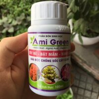 Phân bón sinh học Ami green - chai 100ml kích rễ giải độc hữu cơ cho cây