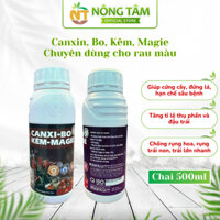 Phân bón trung vi lượng Canxi Magie Bo Kẽm chuyên dùng cho rau màu chai 500ml