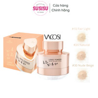 Phấn bột phủ mịn da kết hợp kiềm dầu Vacosi Powder 12g/Phấn phủ bột siêu mịn VACOSI NATURAL STUDIO LOOSE POWDER