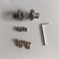 Phần cứng tay nắm cửa trượt ban công, tay nắm cửa trượt nặng, tay nắm cửa bếp, tay nắm cửa trượt lớn, phụ kiện vít [yfs]