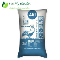 Phân Gà Hữu Cơ Nhật AKI SFARM Bao 25kg Hàm Lượng NPK Cao, Tăng Ra Hoa, Đậu Quả & Chất Lượng Nông Sản