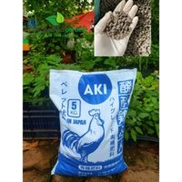 Phân gà Nhật Aki gói 5kg, viên nén tiện dụng - Phương Thảo Garden