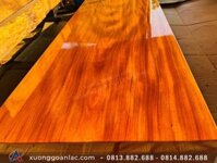 Phản gỗ gõ đỏ 1 tấm nguyên khối 330x125x16cm vân đẹp (Anh Chiến, Hồ Chí Minh)