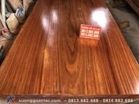 Phản gỗ gõ đỏ 1 tấm nguyên khối 350x160x25cm (Anh Hùng, Cần Thơ)