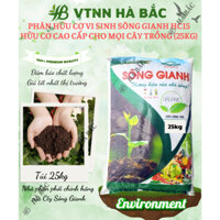 Phân Hữu Cơ Vi Sinh Sông Gianh HC15, Hữu Cơ Cao Cấp Cho Mọi Cây Trồng (25kg)