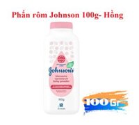 Phấn Johnson’s Baby rôm sẩy 100g – Nắp hồng