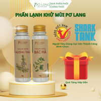 Phấn lạnh khử mùi Pơ Lang là hỗ trợ giảm mùi hôi và mùi khó chịu trên cơ the 30g