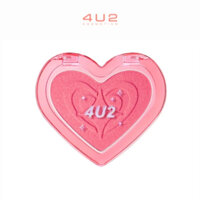 Phấn Má 4U2 Heart Blush 3,4g Thái Lan - Má Hồng Đơn Sắc, Tone Màu Tự Nhiên Với 9 Màu Sắc Khác Biệt.