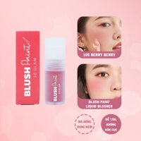 Phấn Má Dạng Kem Lỏng Bền Màu, Mỏng Mịn Như Thạch, Dễ Tán So Glam Blush Paint Liquid Blusher [105] BERRY BERRY 3g