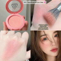 Phấn má hồng 3CE FACE BLUSH HỘP TRÒN PURE CAKE HỒNG CAM BABY CHÍNH HÃNG