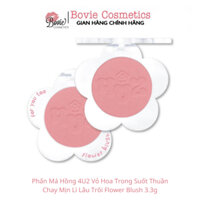 Phấn Má Hồng 4U2 Vỏ Hoa Trong Suốt Thuần Chay Mịn Lì Lâu Trôi Flower Blush 3.3g