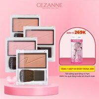 Phấn má hồng Cezanne Cheek Blush Nhật Bản mềm mịn, bền màu lâu trôi, không gây bết dính 2.2g