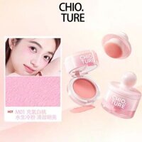 Phấn má hồng dạng bột Chioture Tank powder blush mud nở màu khoai tây nghiền highlight màu mơ lì làm sáng tự nhiên trang điểm mặt má hồng