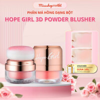 Phấn Má Hồng Dạng Bột Hope Girl 3D Powder Blusher Độ Bám Tốt Giữ Màu Lâu - Hộp 5gr