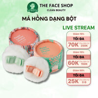 Phấn má hồng dạng bột The Face Shop siêu mịn kiềm dầu lâu trôi Hàn Quốc Pastel Cushion Blusher 6g