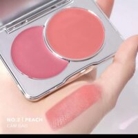 Phấn má hồng dạng kem 2 màu hồng trà & cam đào M.O.I Dual Cream Blusher 8g