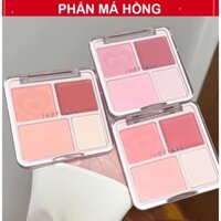 Phấn má hồng Judydoll 4 ô Màu má hồng và bắt sáng Tự Nhiên Làm Sáng Gương mặt Cho Mọi Tone Da