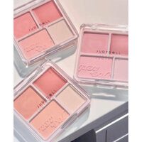 Phấn má hồng Judydoll 4 ô Màu má hồng và bắt sáng Tự Nhiên Làm Sáng Gương mặt Cho Mọi Tone Da 9g🔥🔥🔥