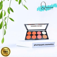 Phấn Má Hồng Tông Cam Hồng, Tạo Khối và Bắt Sáng Sivanna Ultra Brush Palette HF319 No.2 Thái Lan Chính Hãng