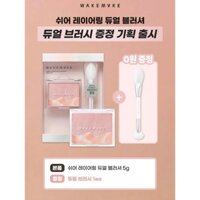 Phấn má hồng trang điểm Wakemake Sheer Layering Dual Blusher 5g