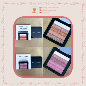 Phấn má, màu mắt, highlight Bobbi Brown Shimmer Brick #Rose