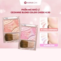 Phấn má nhũ lì Cezanne Blend Color Cheek 4.5g - Nội địa Nhật