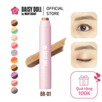 Phấn Mắt 2 Màu Daisy Doll By Mary Quant Nhật Bản Dạng Thỏi Nhanh Gọn, Tiện Lợi, Bền Màu, Không Trôi BR-01 Cocoa Brown