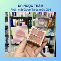 Phấn mắt 2 tầng 4 ô kèm phấn má Gogotales Amoy Likes Blush
