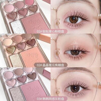 Phấn Mắt 8 Ô Gogo Tales Stick Sweet Heart Eyeshadow Palette - BẢNG MẮT + MÁ HỒNG + HIGHLIGHT