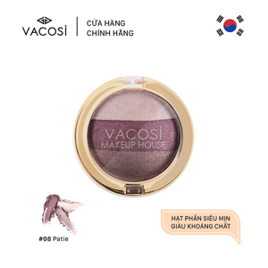 Phấn mắt dạng vỉ 3 màu Vacosi Eyeshadow #No.5 5g