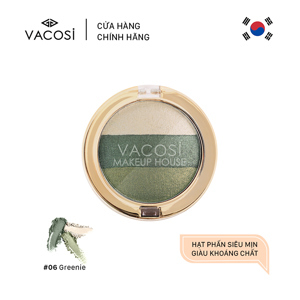 Phấn mắt dạng vỉ 3 màu Vacosi Eyeshadow #No.5 5g